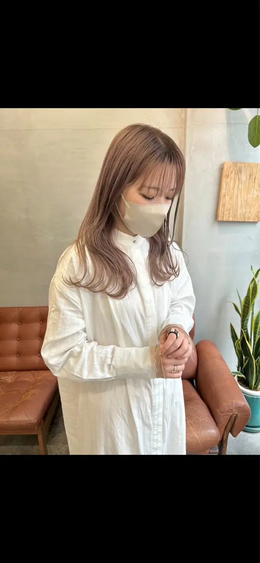 ロング 田中 樹奈のヘアスタイル