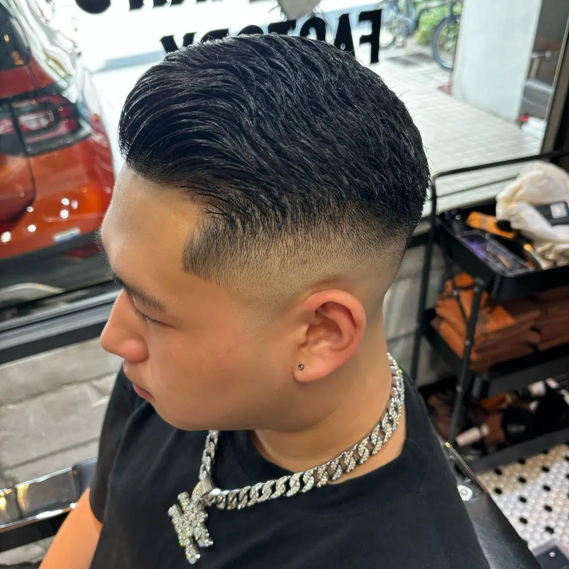 メンズ ビジネス フェードカット スキンフェード 💈AOTA KEISHI💈のヘアスタイル