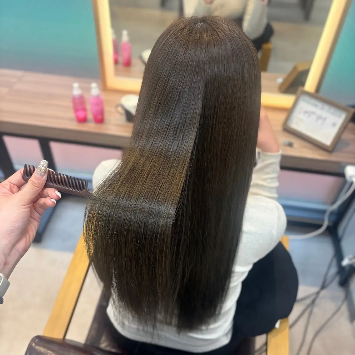 ロング カラー カット ヘアカラー トリートメント 髪質改善/縮毛矯正 💜COCORO💜のヘアスタイル