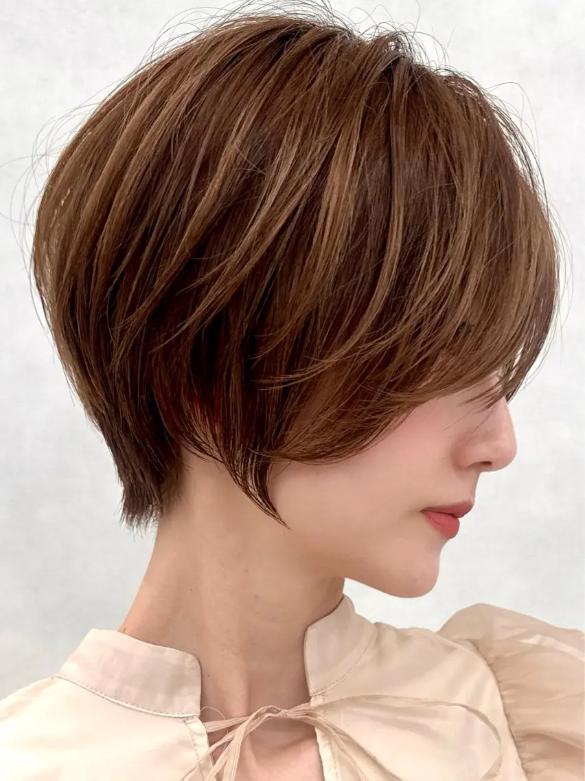 ショート ショートボブ 丸みショート ボブ ショートヘア 三鷹で1番ショート ボブをカットする新谷のヘアスタイル