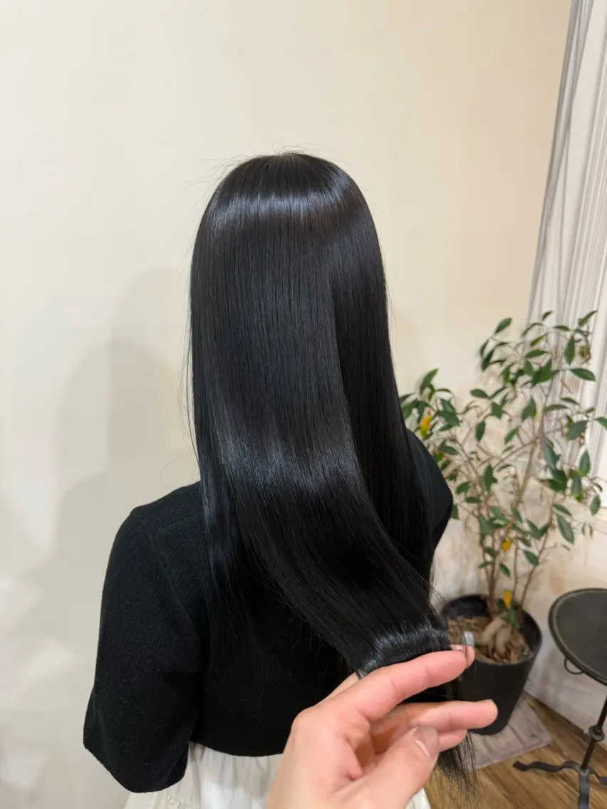 ロング 縮毛矯正 縮毛矯正 大河内滉生 /オリーブカラー🫒のヘアスタイル