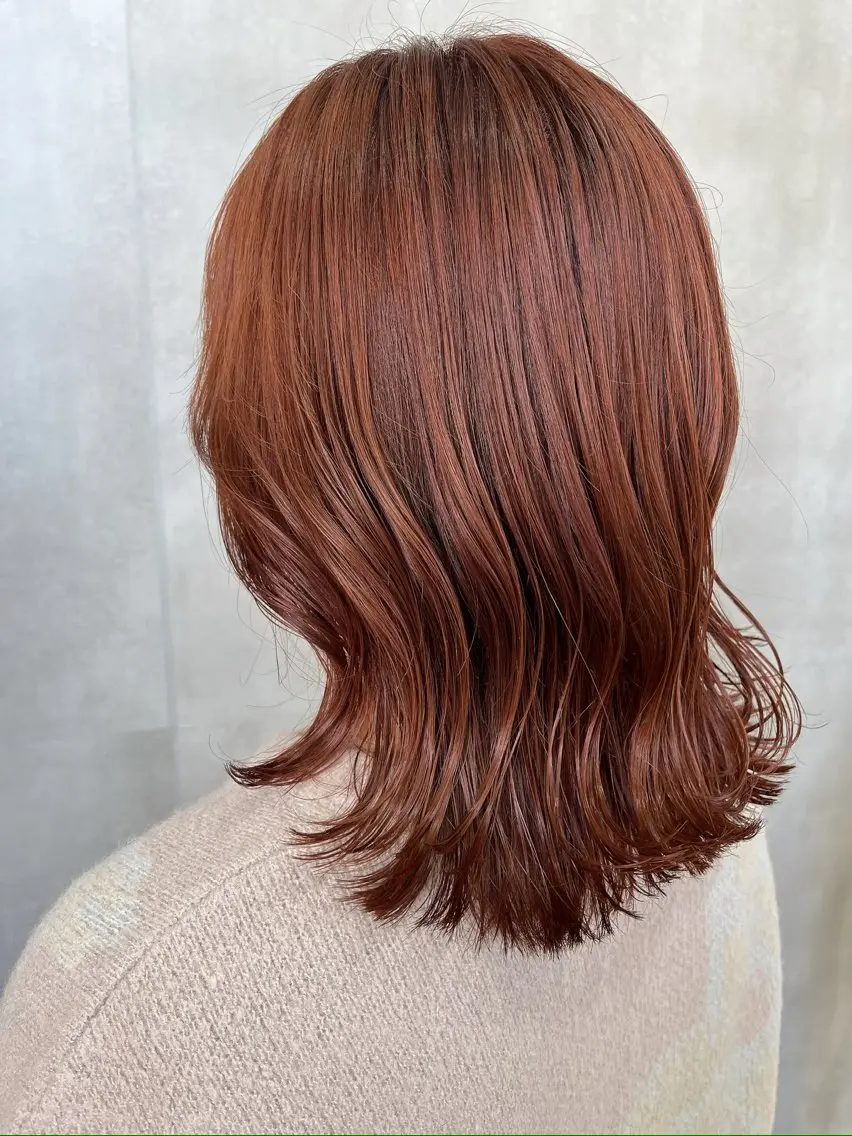 ミディアム カラー 林 和香菜のヘアスタイル
