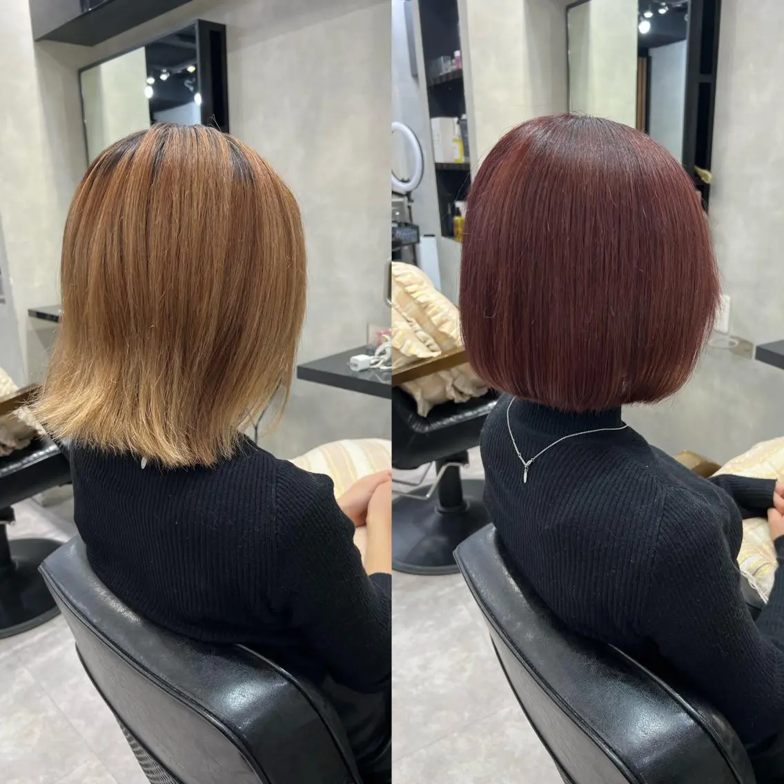 ショート カラー ヘアアレンジ シールエクステ アディクシーカラー アッシュ バレイヤージュ ベージュカラー カット ar+ ❤︎ maiのヘアスタイル