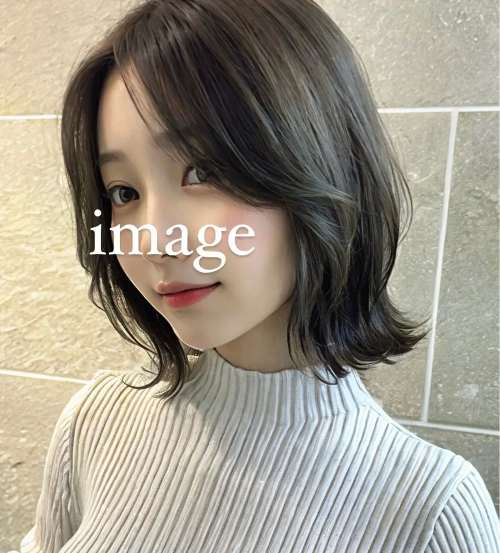 ミディアム カラー やました りの☁のヘアスタイル