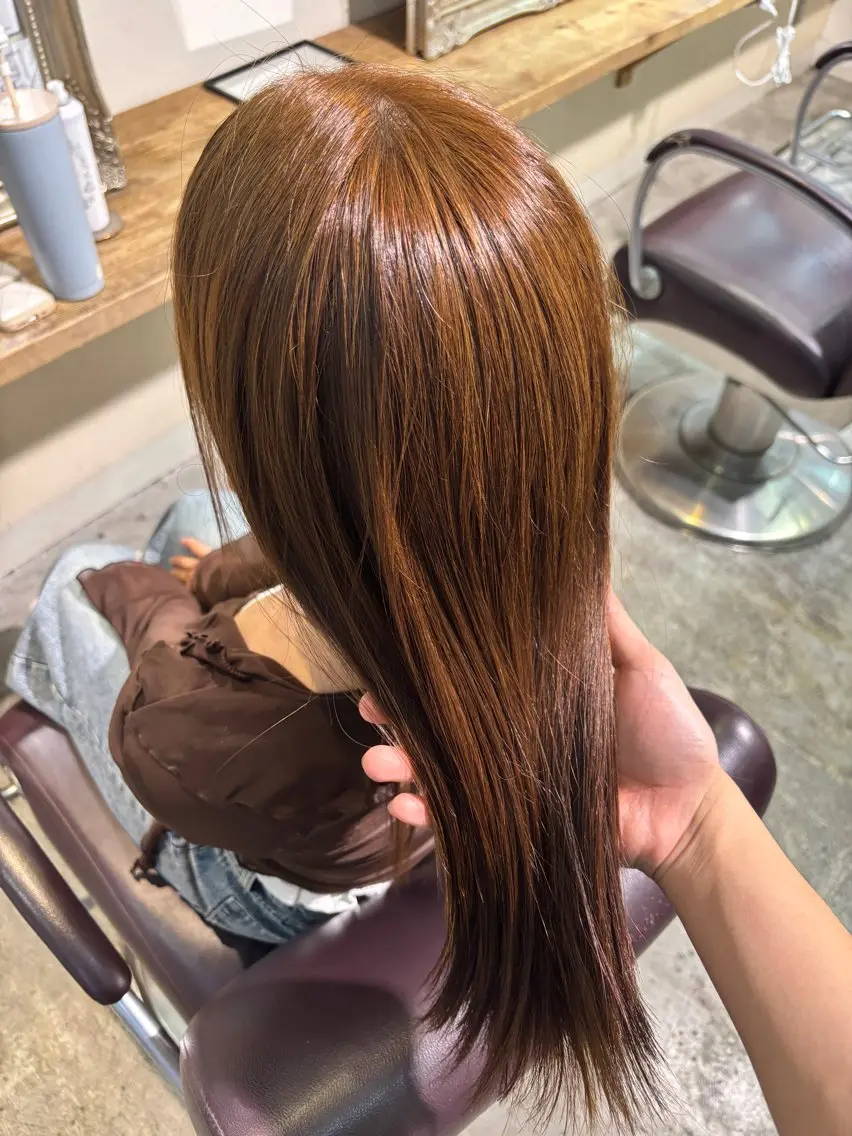ロング ヘアカラー 田中 准羽のヘアスタイル