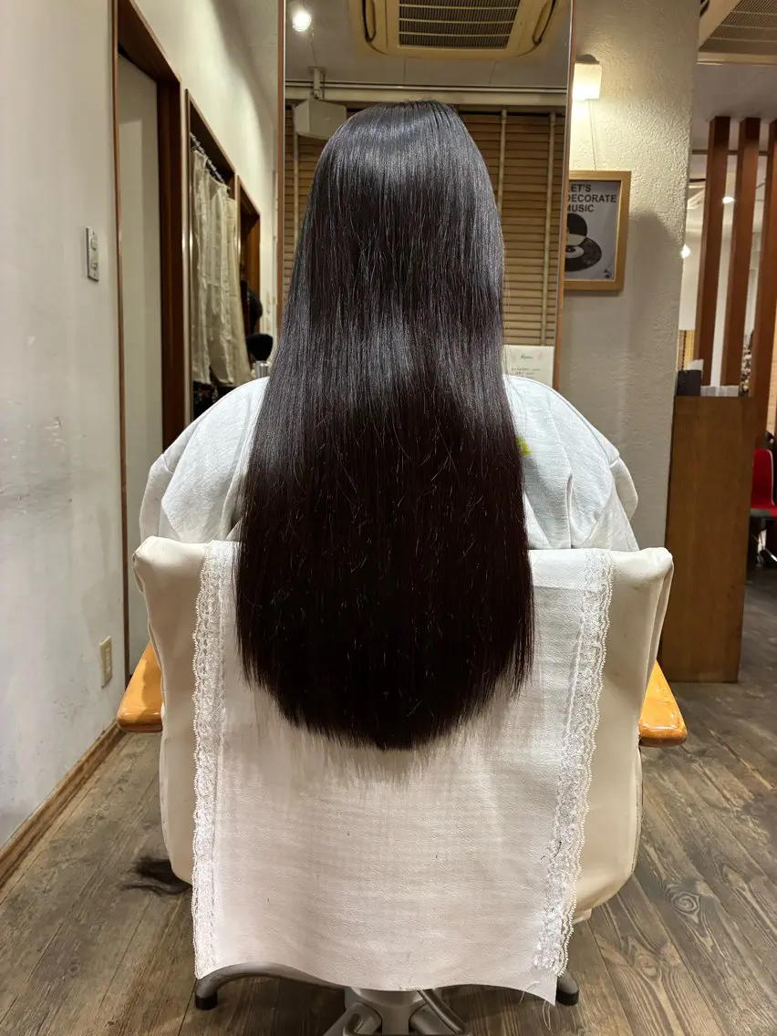 ロング カット 友永 風歌のヘアスタイル