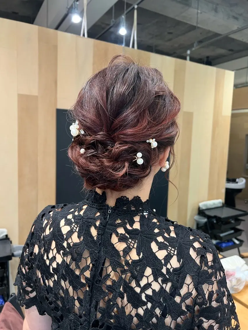 ヘアアレンジ ヘアセット 風元 亜友美のその他イメージ