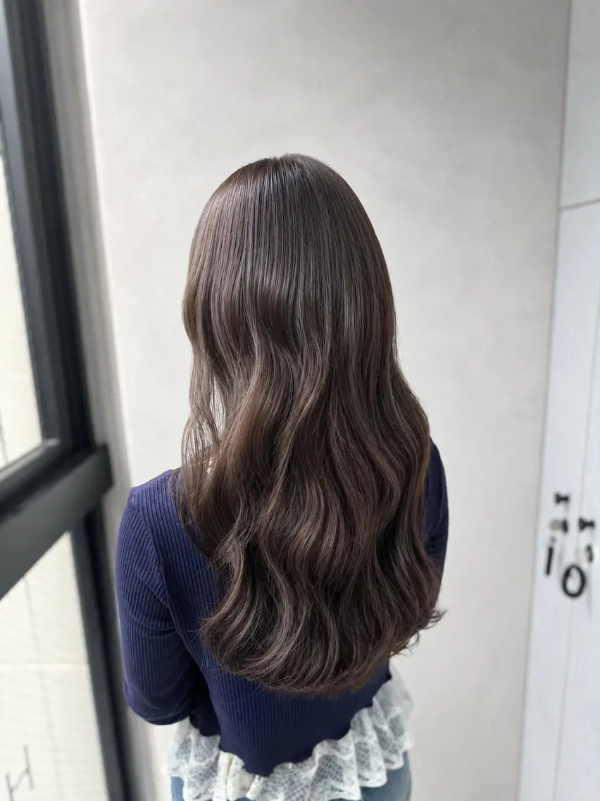 ロング ヘアカラー トリートメント 愛され髪質改善カラー 🕊️SOMAのヘアスタイル