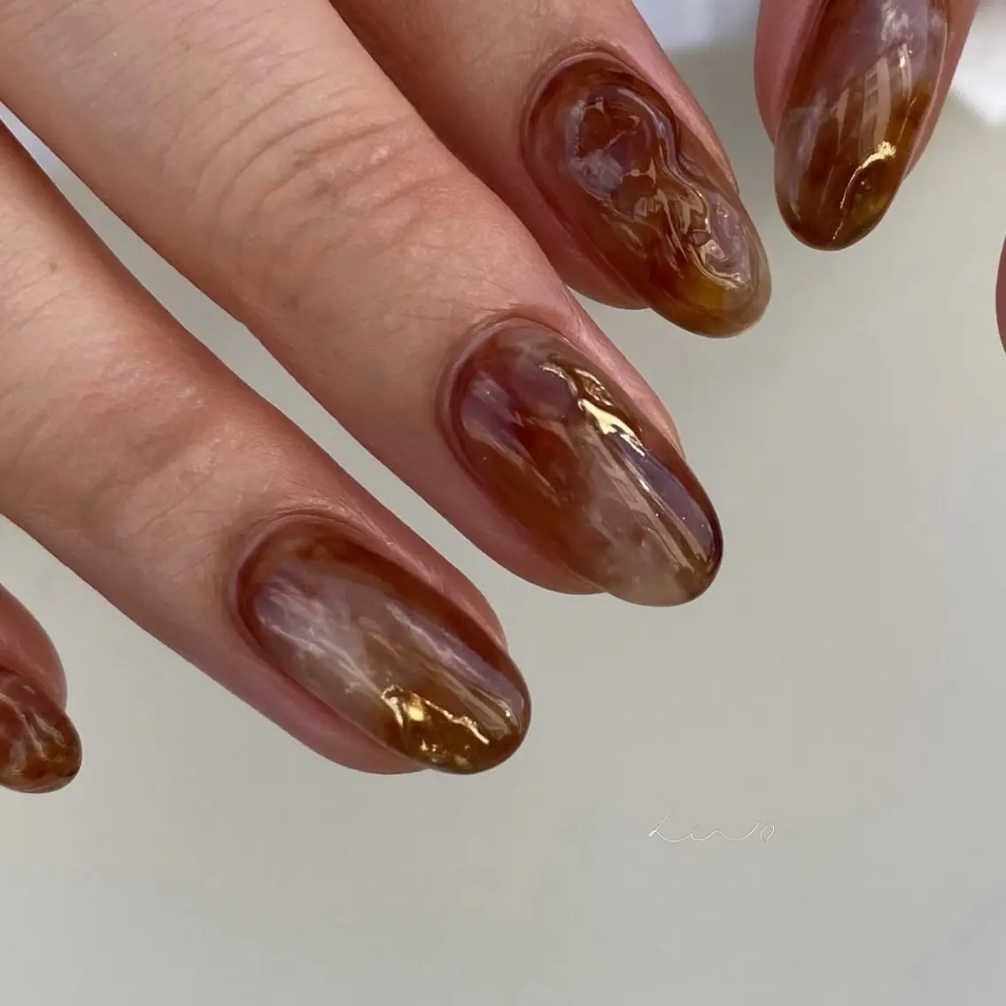 ネイル ニュアンスネイル ショートネイル ハンドネイル nail salon linoのネイルデザイン
