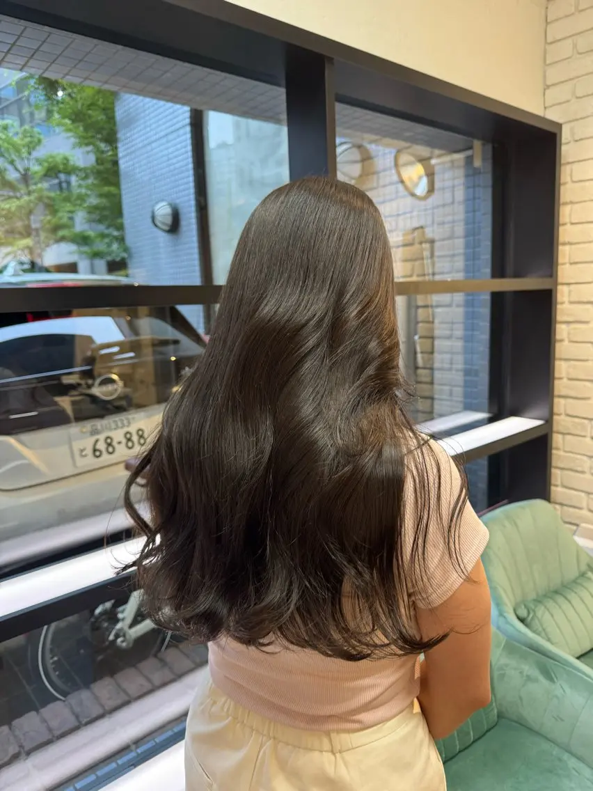 ロング カラー 暖色カラー🤎Red Neo meiのヘアスタイル