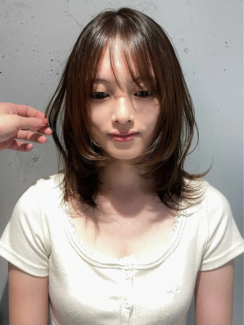 ミディアム レイヤーカット カットモデル募集/ 丸橋 広輝🫧のヘアスタイル
