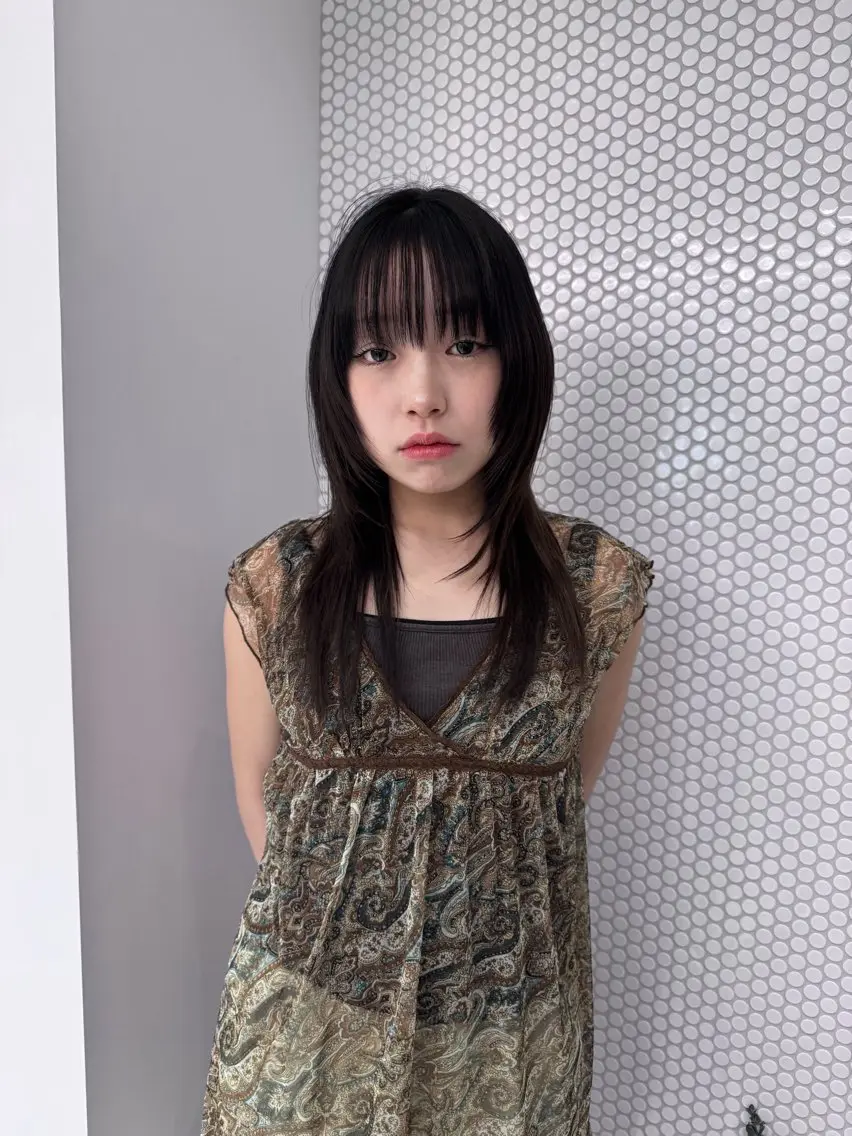 セミロング カット トリートメント 村田 灯のヘアスタイル
