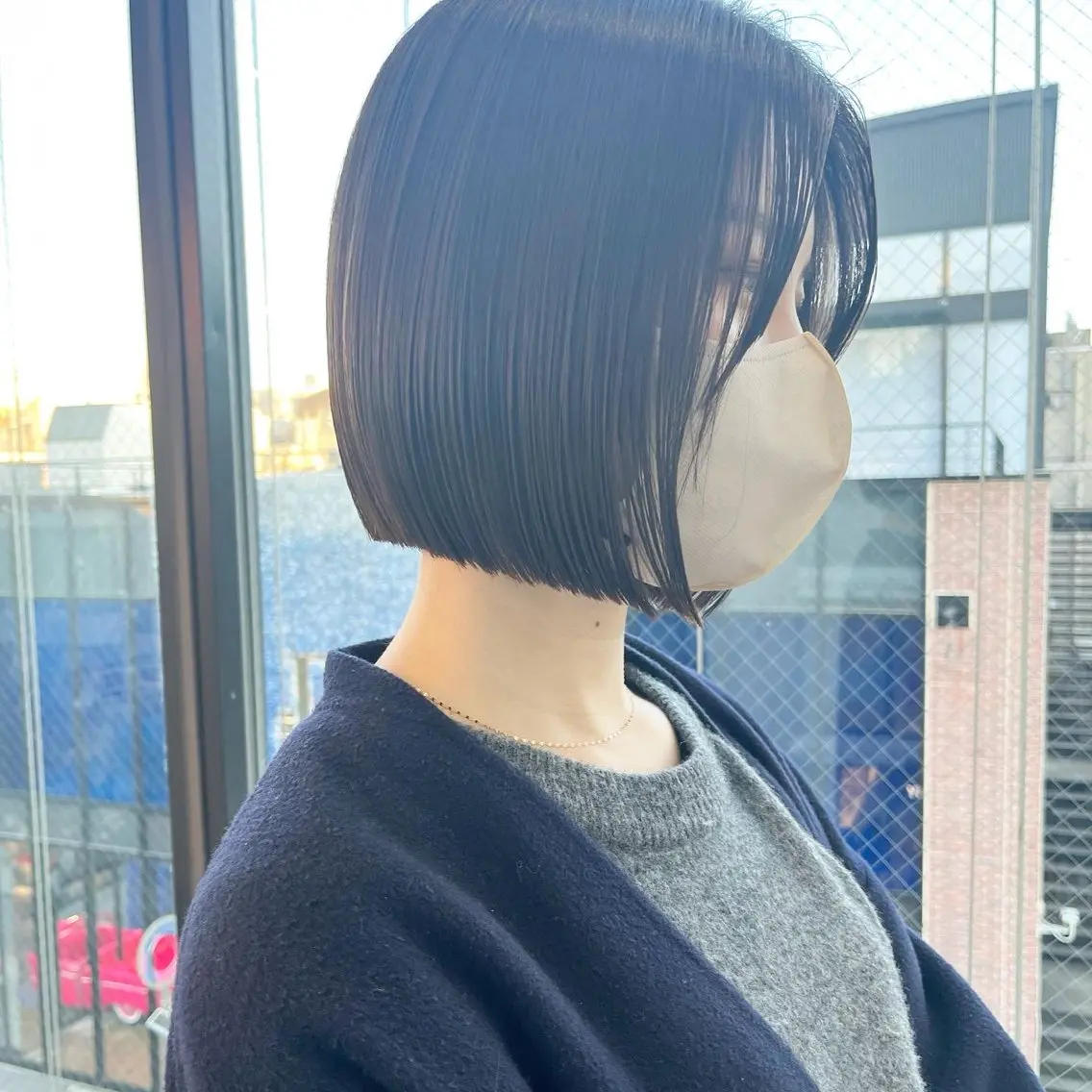 ショート カット 縮毛矯正 トリートメント 🩵LondBOY 韓国/ボブ/レイヤーのヘアスタイル