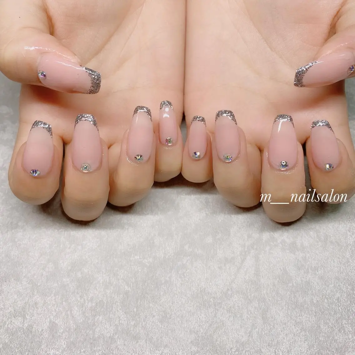 ネイル フラッシュネイル ジェルネイル 韓国ネイル マグネットネイル パラジェル merci nailのネイルデザイン