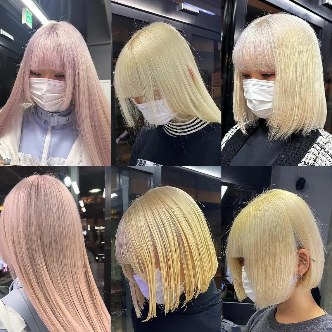 ロング カラー ハイトーンカラー ヘアカラー Selene hair 難波店のヘアスタイル