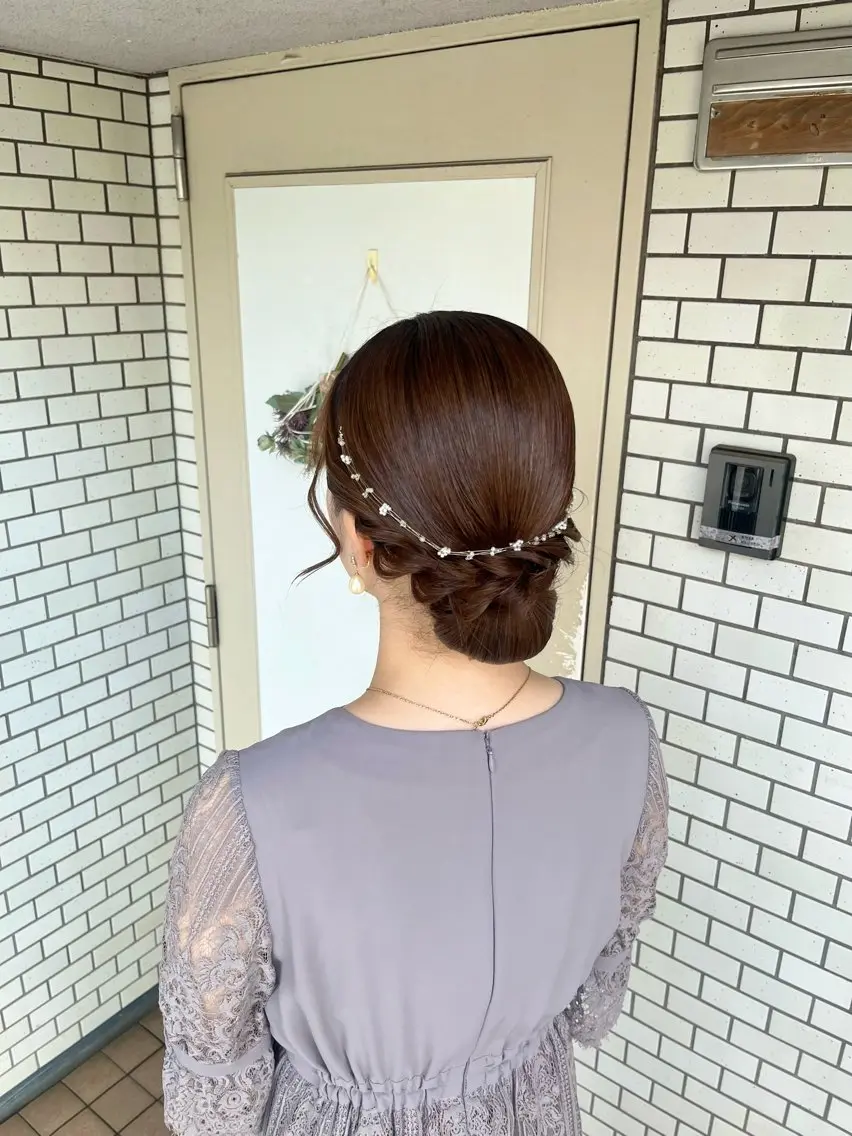 ヘアアレンジ 結婚式・ブライダル 髪飾り ヘアセット 推し活/イベントヘア 🎀✨yuriのヘアスタイル
