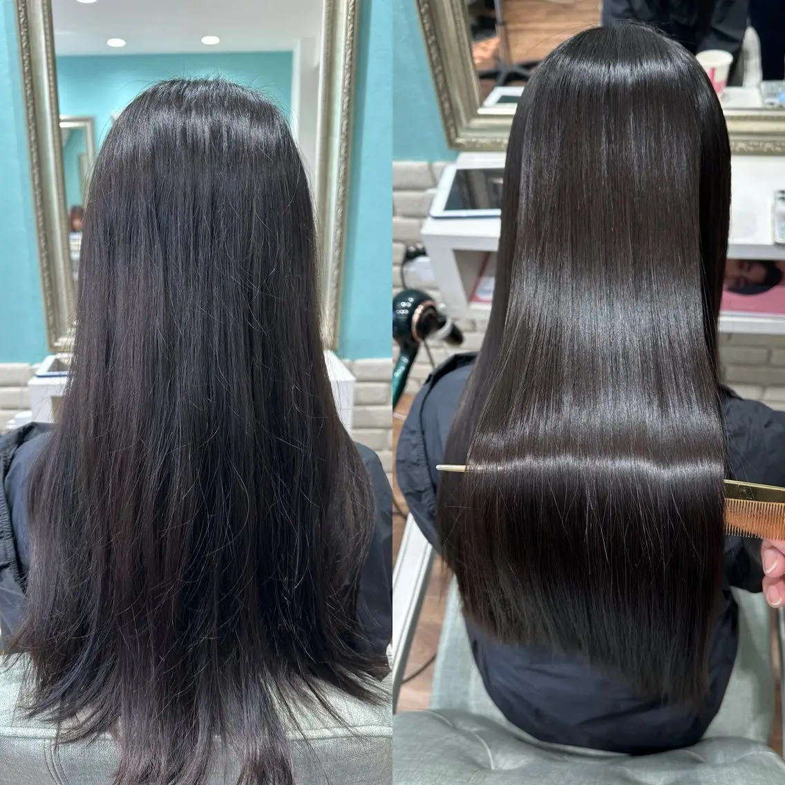 ロング カラー ブリーチ 髪質改善 縮毛矯正 縮毛矯正 Rely リリーのヘアスタイル
