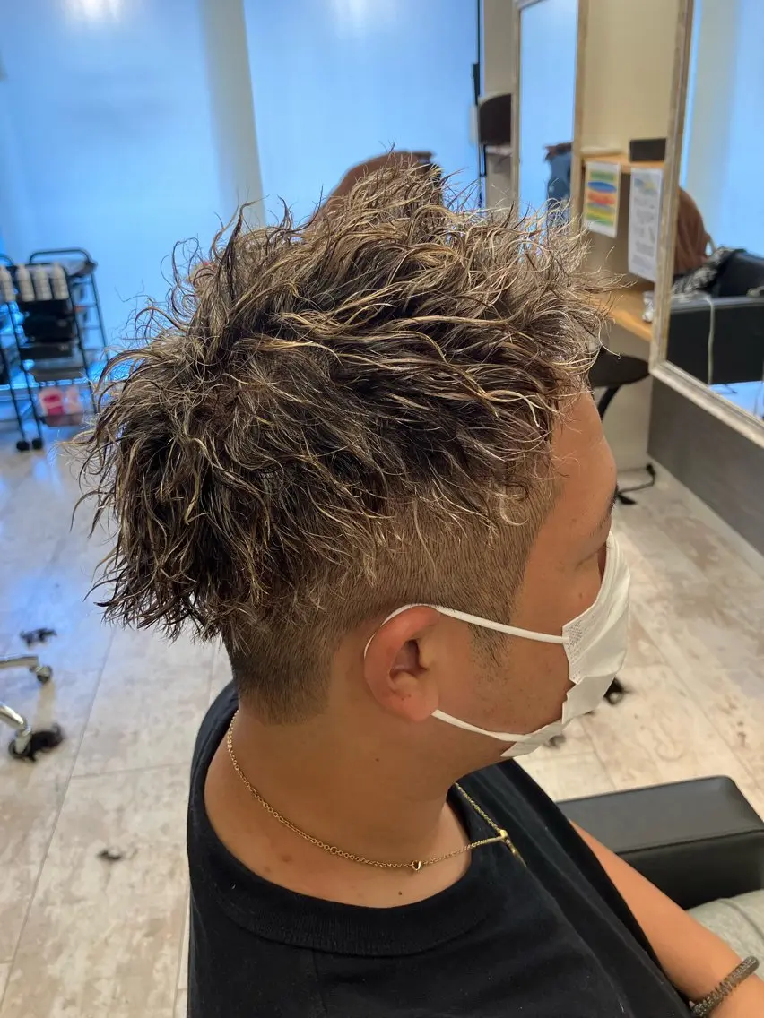 パーマ メンズ カット パーマ メンズ特化/パーマ/ フェードWATARUのヘアスタイル