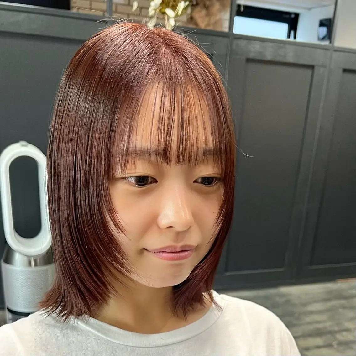 ミディアム カラー カット ヘアカラー 💘札幌クロスパーマ 髪質改善💘rinaのヘアスタイル