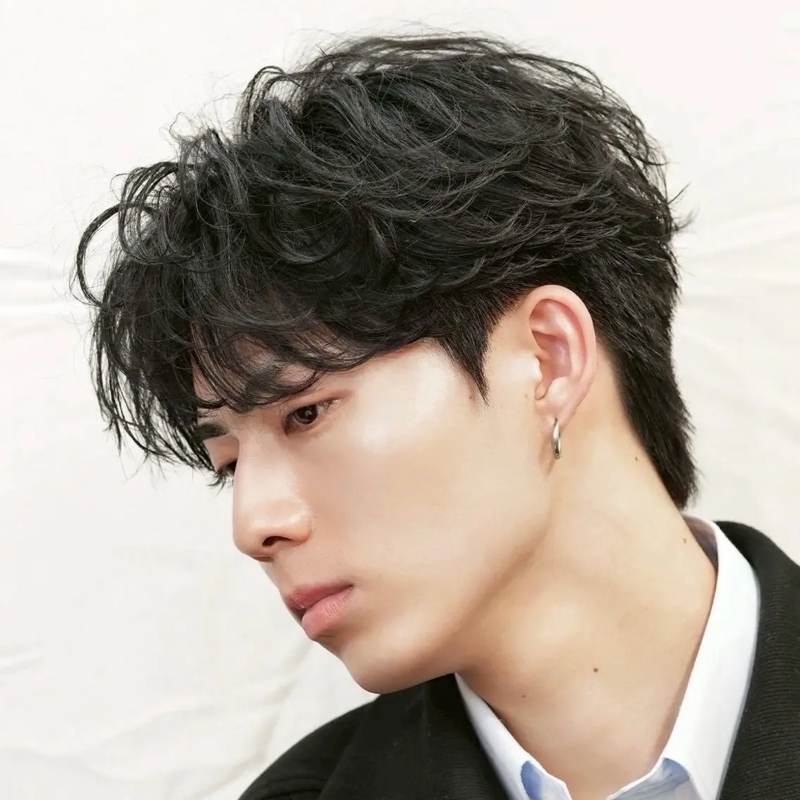 ショート パーマ メンズ パーマ 山本 結仁のヘアスタイル