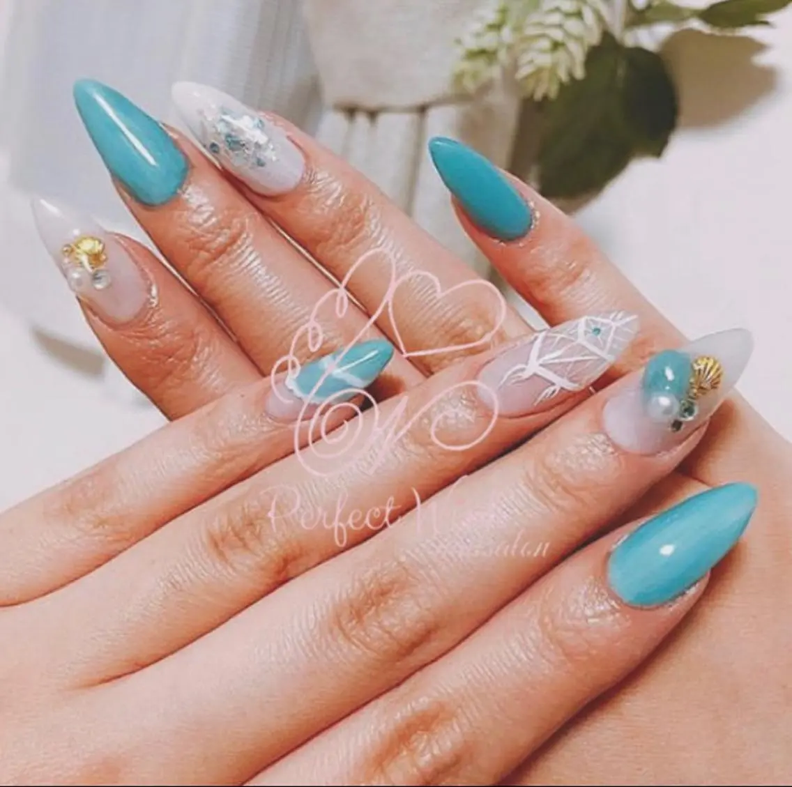 ネイル 夏ネイル 💅Perfect Wink RUI🌈のネイルデザイン