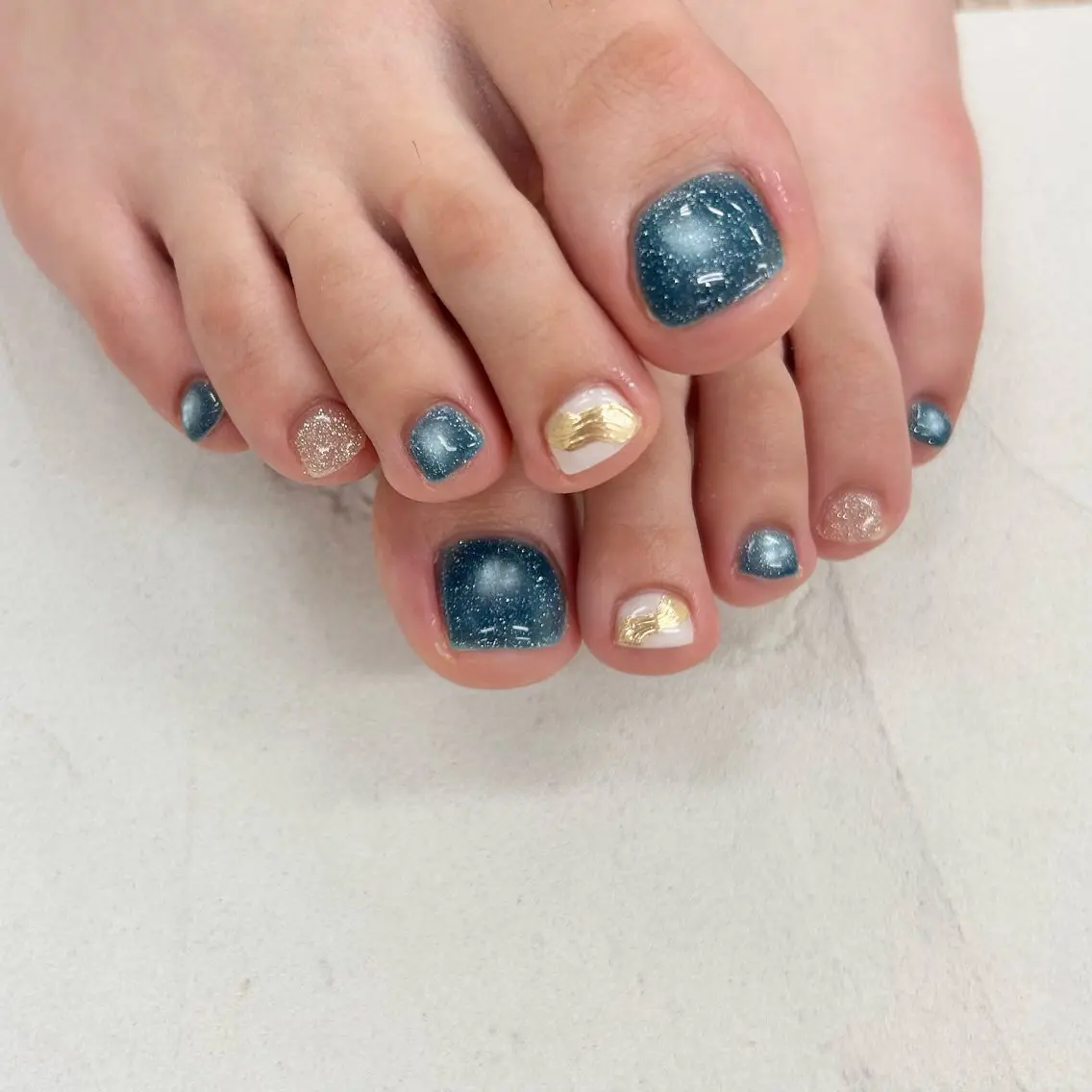 ネイル フットネイル Bianca  🎀 Hayakawaのネイルデザイン