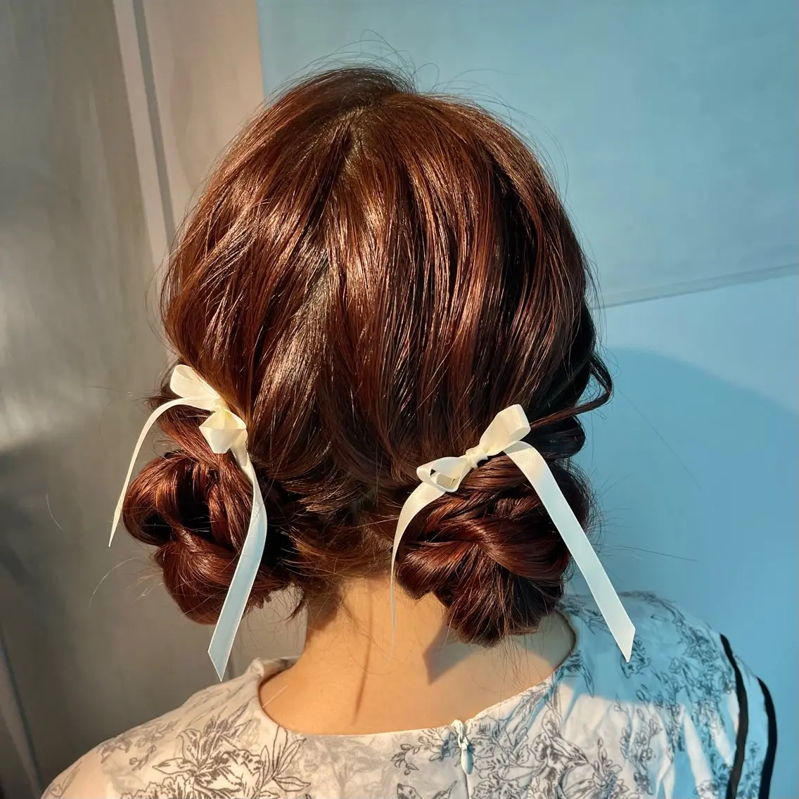 ヘアアレンジ ポニーテール 結婚式・ブライダル 卒業式のヘアスタイル ヘアセット charm《銀座》 ヘアセット/縮毛矯正のヘアスタイル