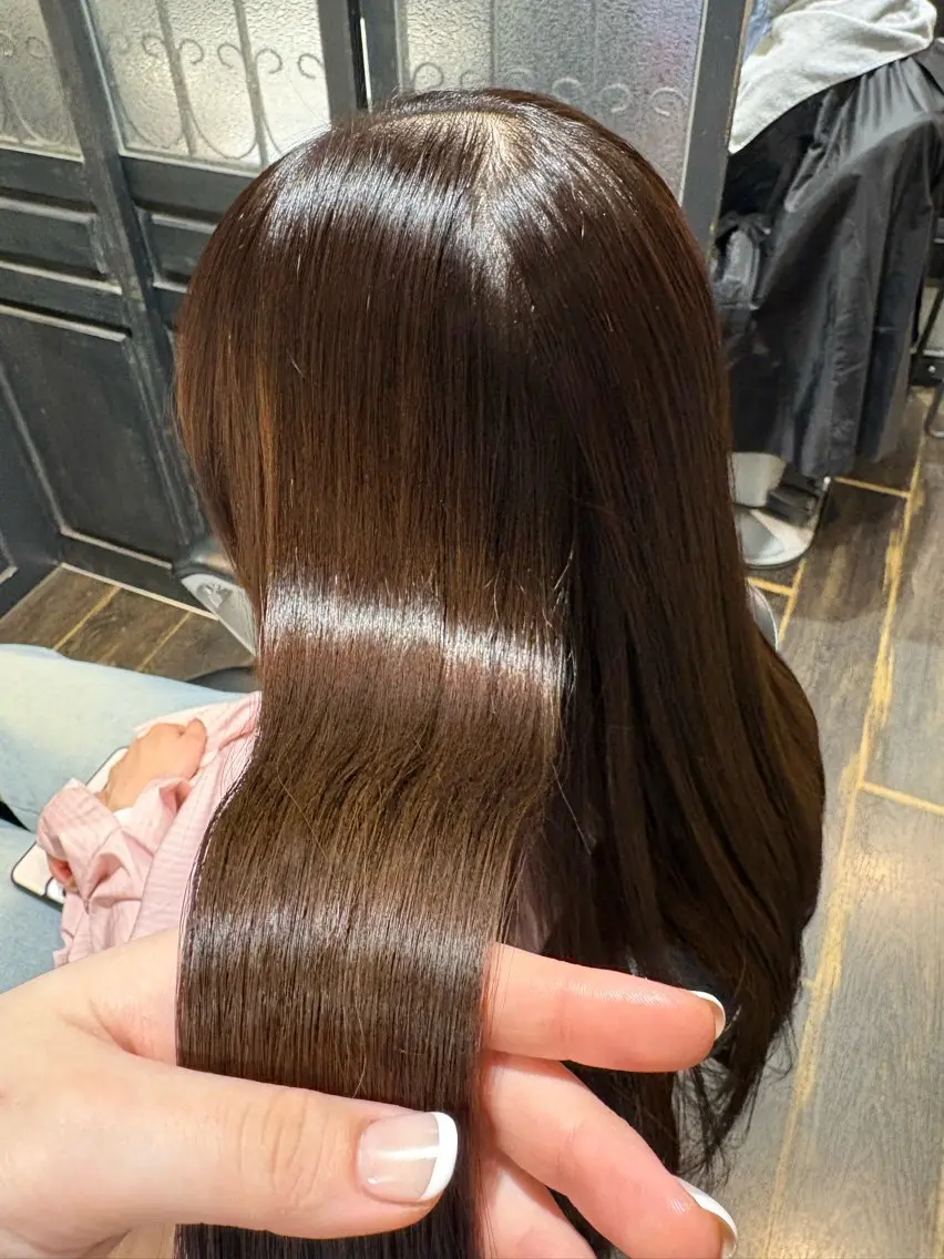 ロング カラー トリートメント カット ヘアカラー トリートメント マコ ✿︎のヘアスタイル