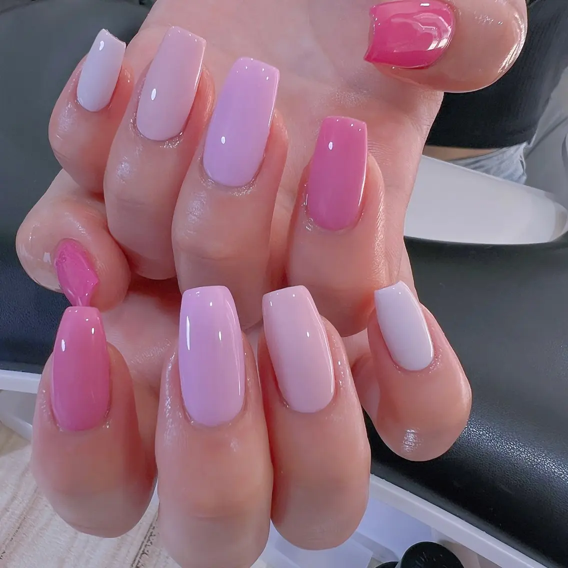 ネイル チークネイル ドット フレンチネイル 韓国ネイル レース ハンドネイル ハンドケア Kawaii Nail Salonのネイルデザイン