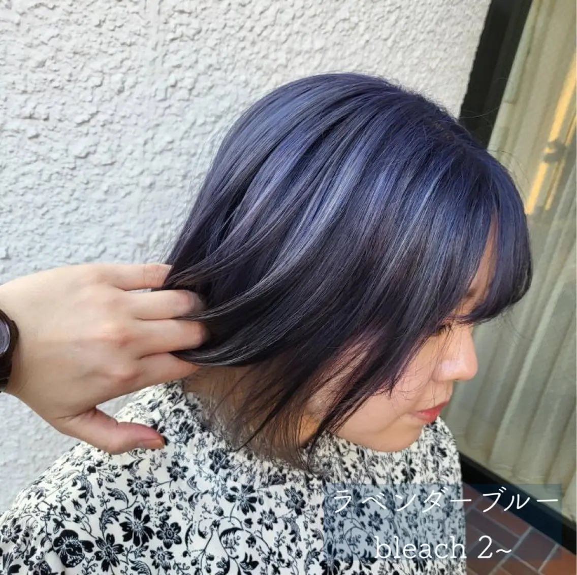 ミディアム カラー ヘアカラー トリートメント ハイトーン/レイヤー 似合わせ・ユキノのヘアスタイル