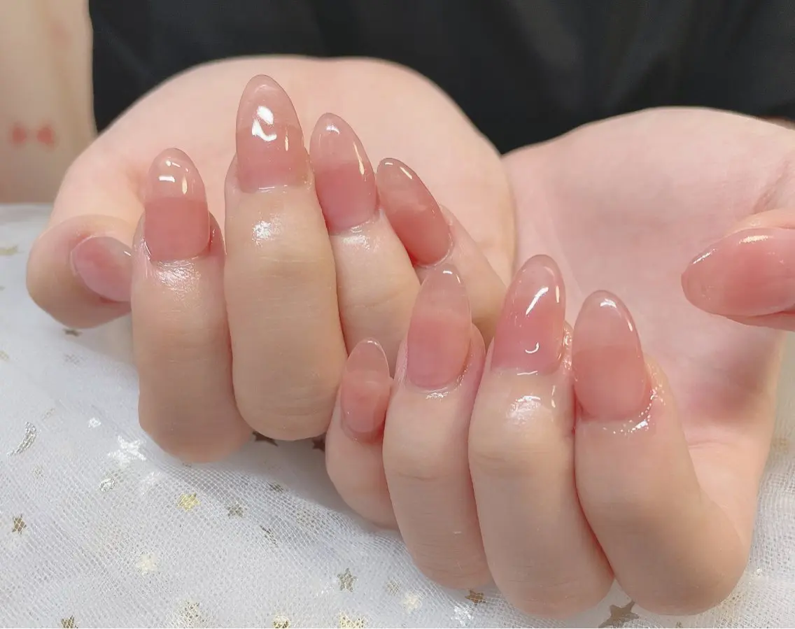 ❤️(スカルプ)カラグラ/フレンチ/マグネット/ミラ-/オ-ロラワンカラー¥12500の写真