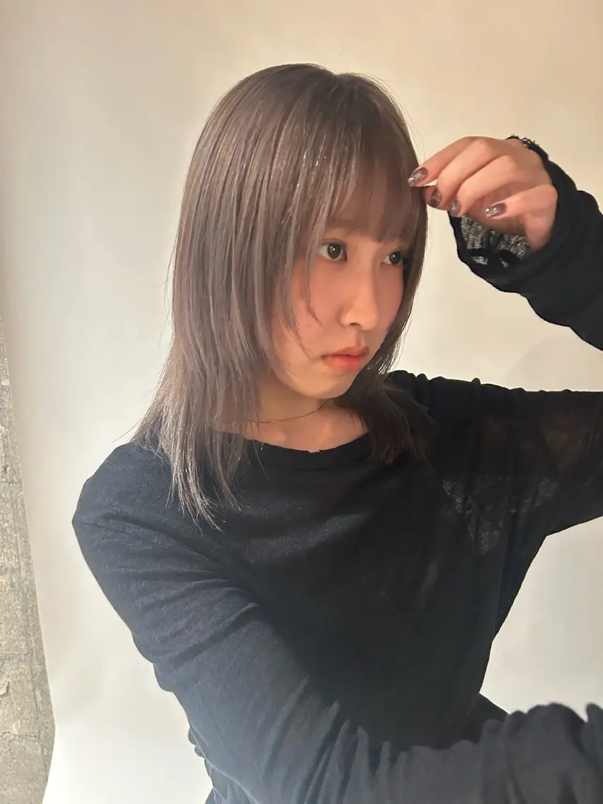 ミディアム カット ヘアカラー トリートメント 成田 渉太郎のヘアスタイル