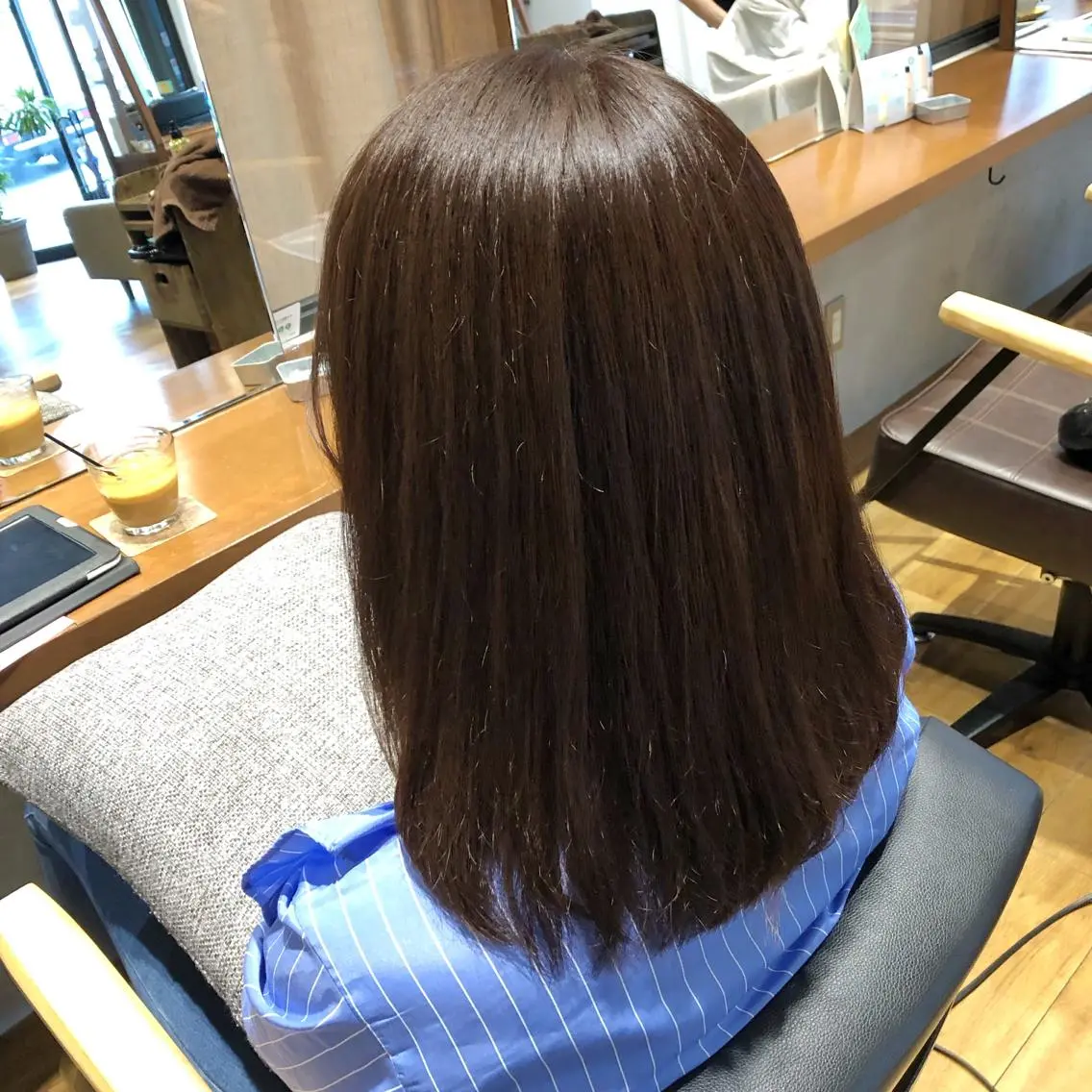 ミディアム カラー アッシュ アッシュグレー アッシュグレージュ グレージュ トリートメント ◇おの あすか◇のヘアスタイル