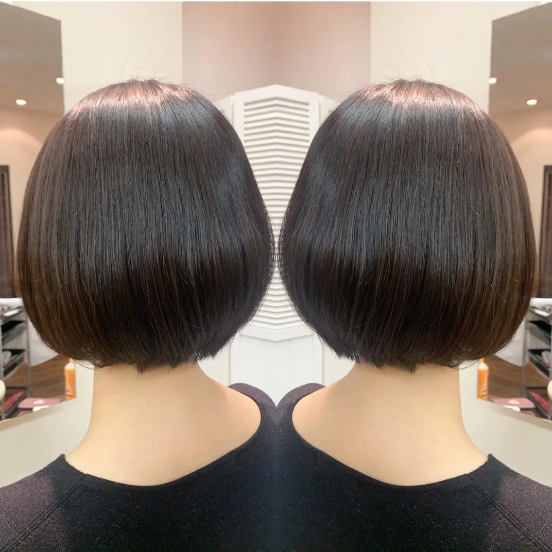 ショート 前下がりボブ ボブ カット 縮毛矯正 H (エイチ) 烏丸御池店のヘアスタイル