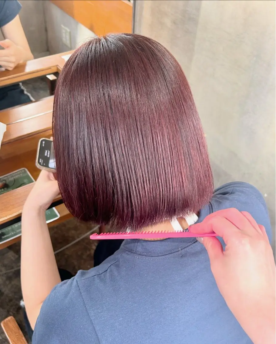 ショート カラー ピンクカラー カット ヘアカラー RINO/似合わせ /女性専用𖧷のヘアスタイル