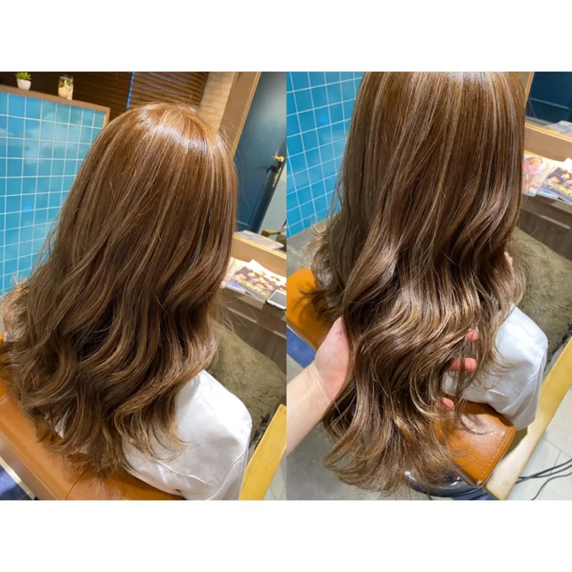 カラー ハイライトカラー 🩵盛れる顔周りヘア EMI🩵のヘアスタイル