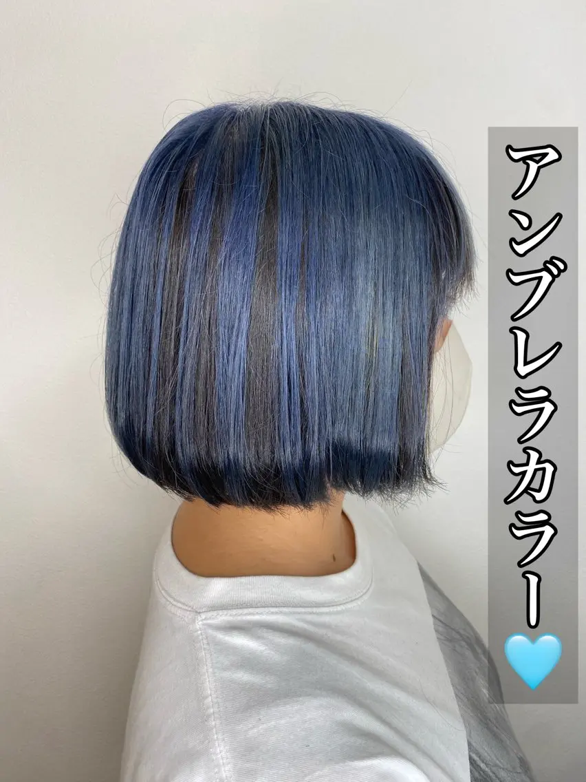 ショート カラー ブルーカラー ヘアカラー トリートメント Hiroshi ヒロシのヘアスタイル