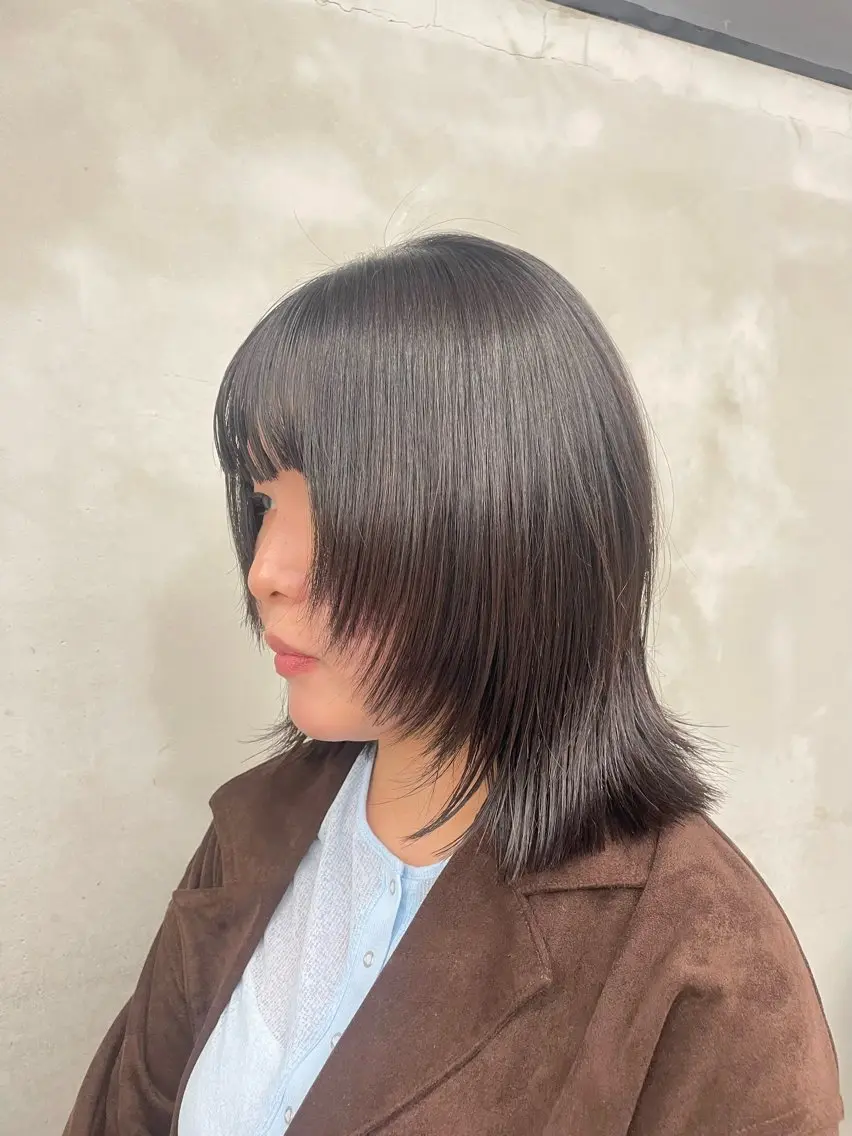 ミディアム くびれヘア カット 🐇🍨カットパーマ 募集中/大谷りな🐩のヘアスタイル