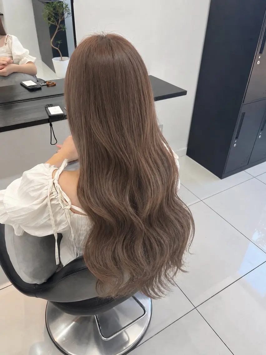 ロング カラー ヘアカラー ブリーチなしWカラー /アレンジ/ユウミのヘアスタイル