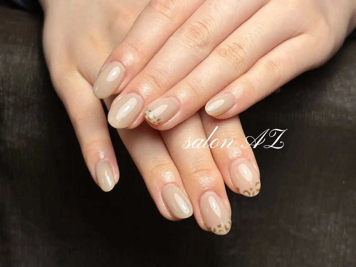 ネイル 桜ネイル 長さ出し フットネイル フレンチネイル ジェルネイル salon AZのネイルデザイン