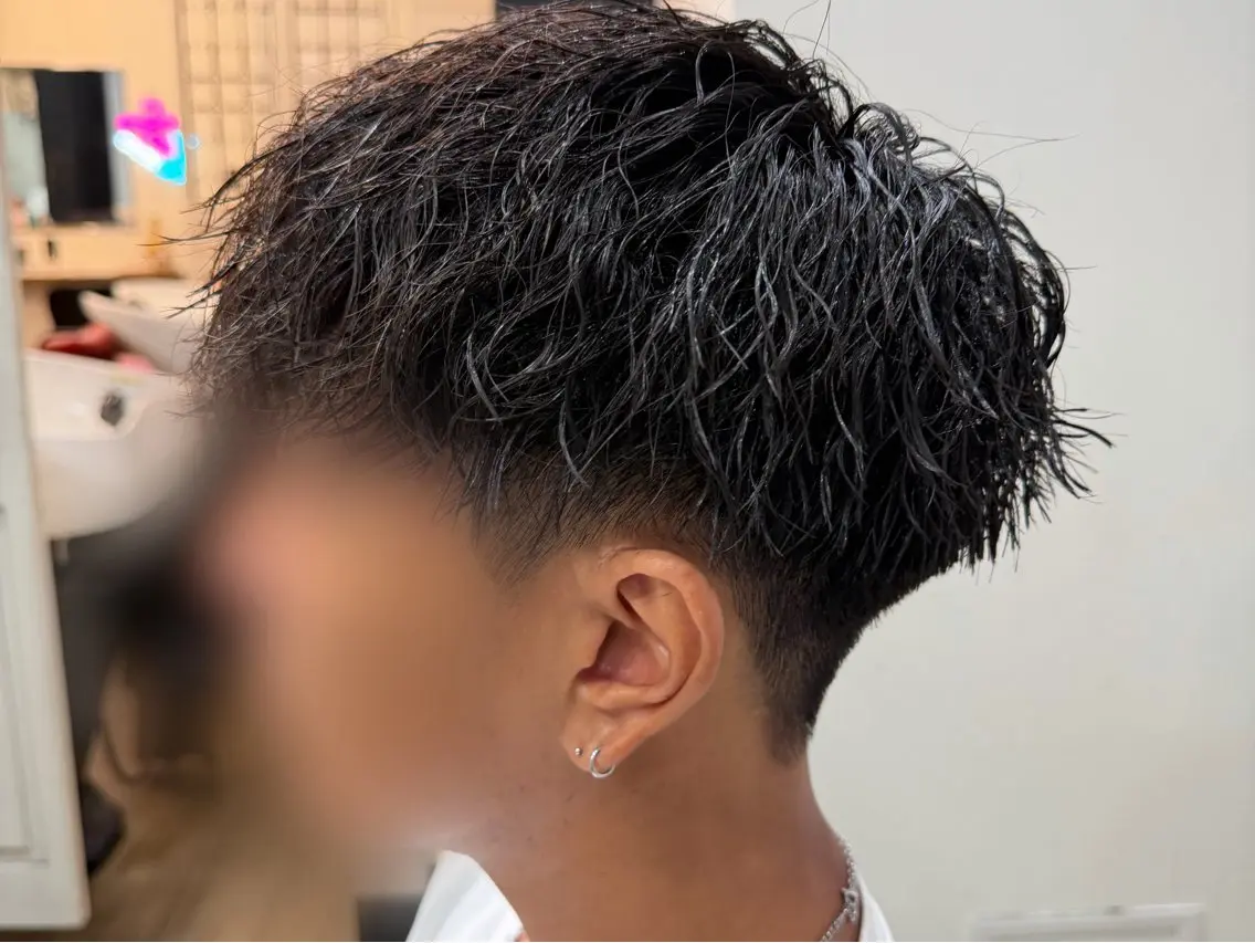 ショート パーマ メンズ パーマ 町田メンズパーマ 特化 金井蒔士のヘアスタイル