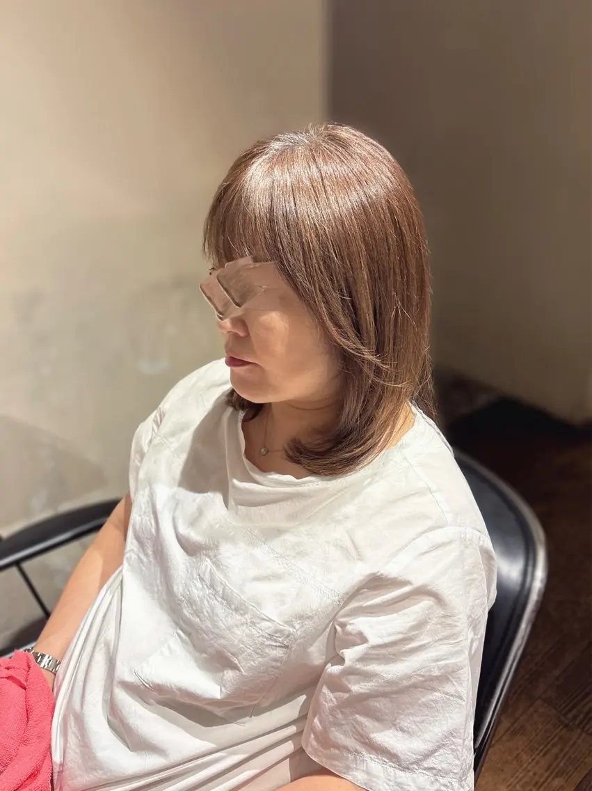 ミディアム つじ なちのヘアスタイル