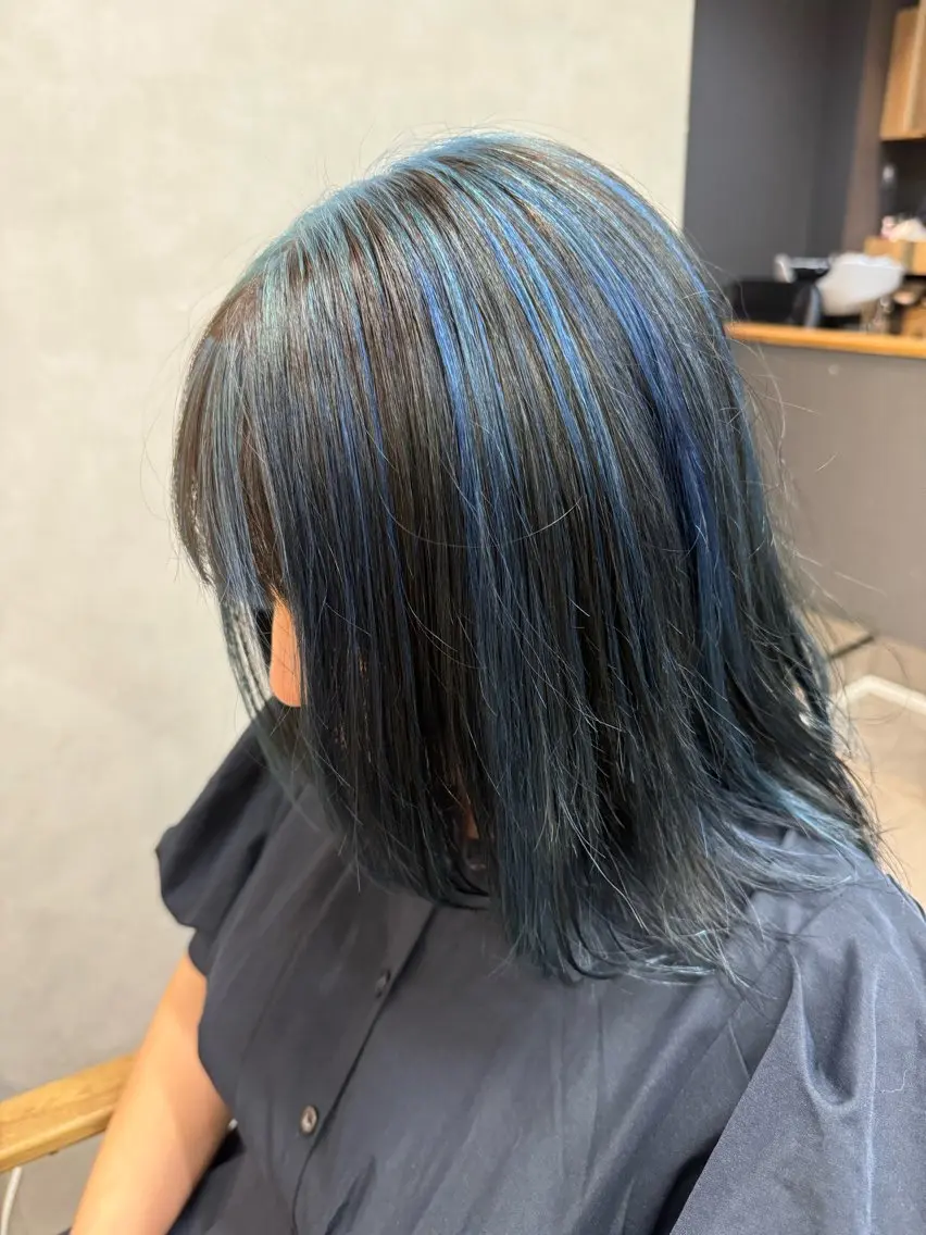 カラー ヘアカラー トリートメント 縮毛矯正/髪質改善 インナーカラーせいぎのヘアスタイル