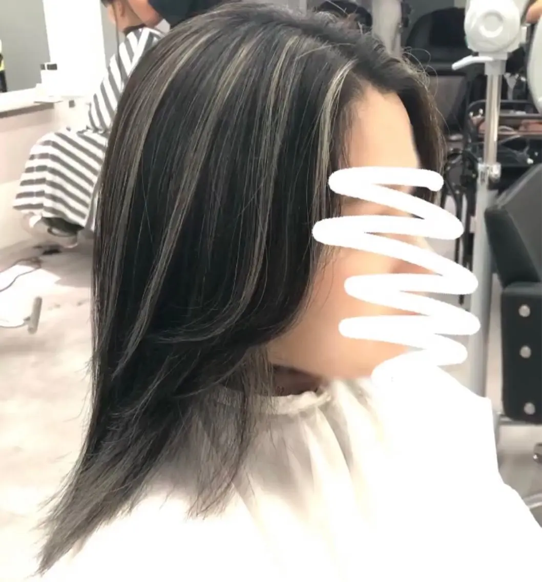 ロング カラー ヘアカラー 矢島颯哉/ハイトーン ブリーチカラー💎のヘアスタイル