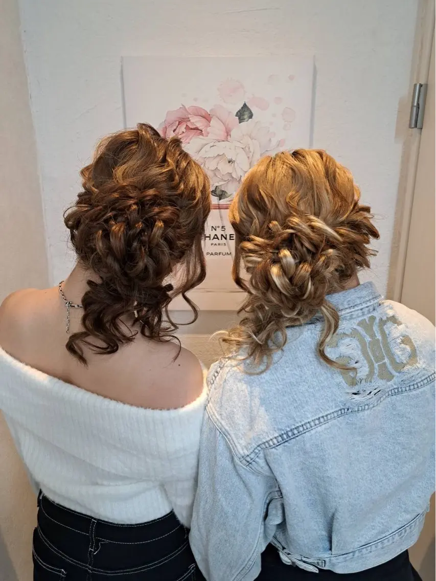 ロング ヘアセット GLOSS 心斎橋 山上のヘアスタイル