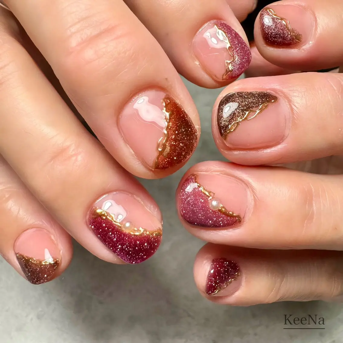 ネイル フラッシュネイル マグネットネイル ハンドネイル KeeNa キーナのネイルデザイン