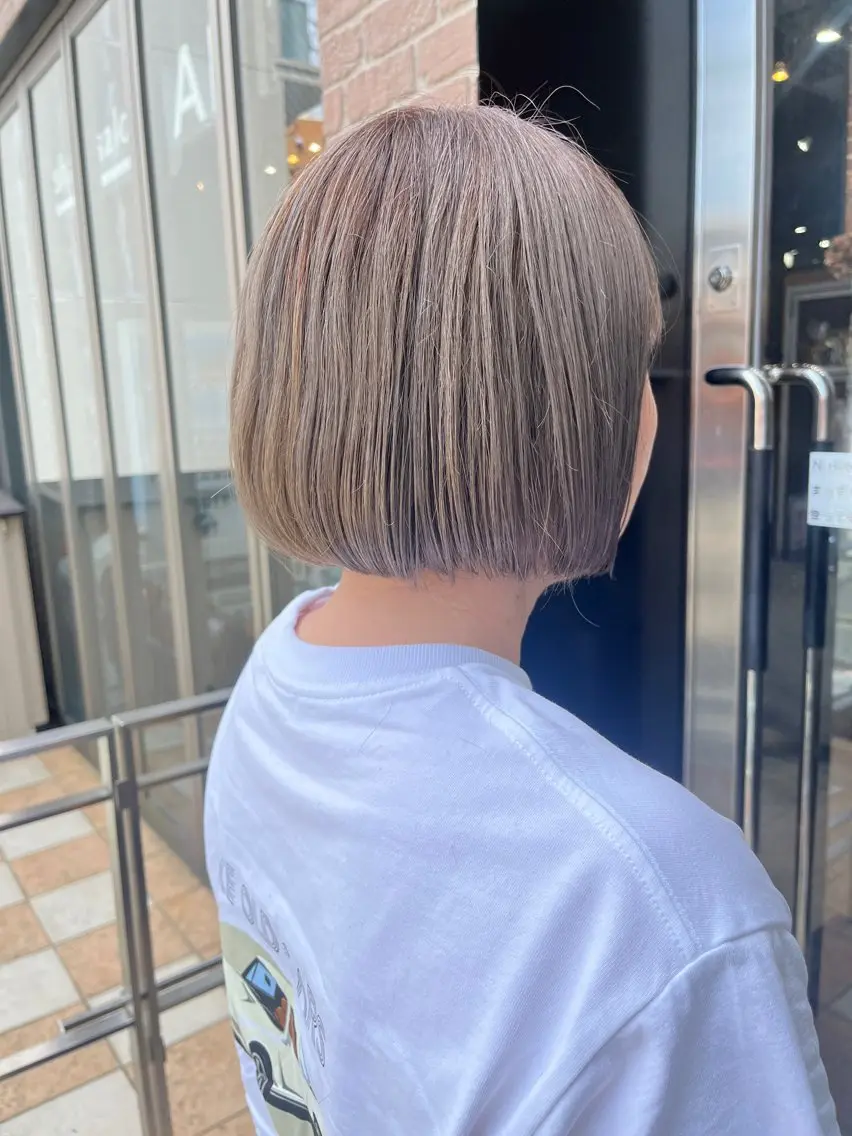 ショート カラー カット ヘアカラー パーマ トリートメント ヘッドスパ 久木原 ゆりのヘアスタイル