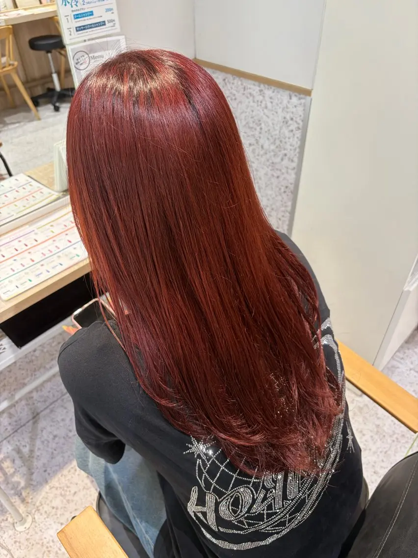 セミロング カラー ダブルカラー ヘアカラー 柳井 希美のヘアスタイル