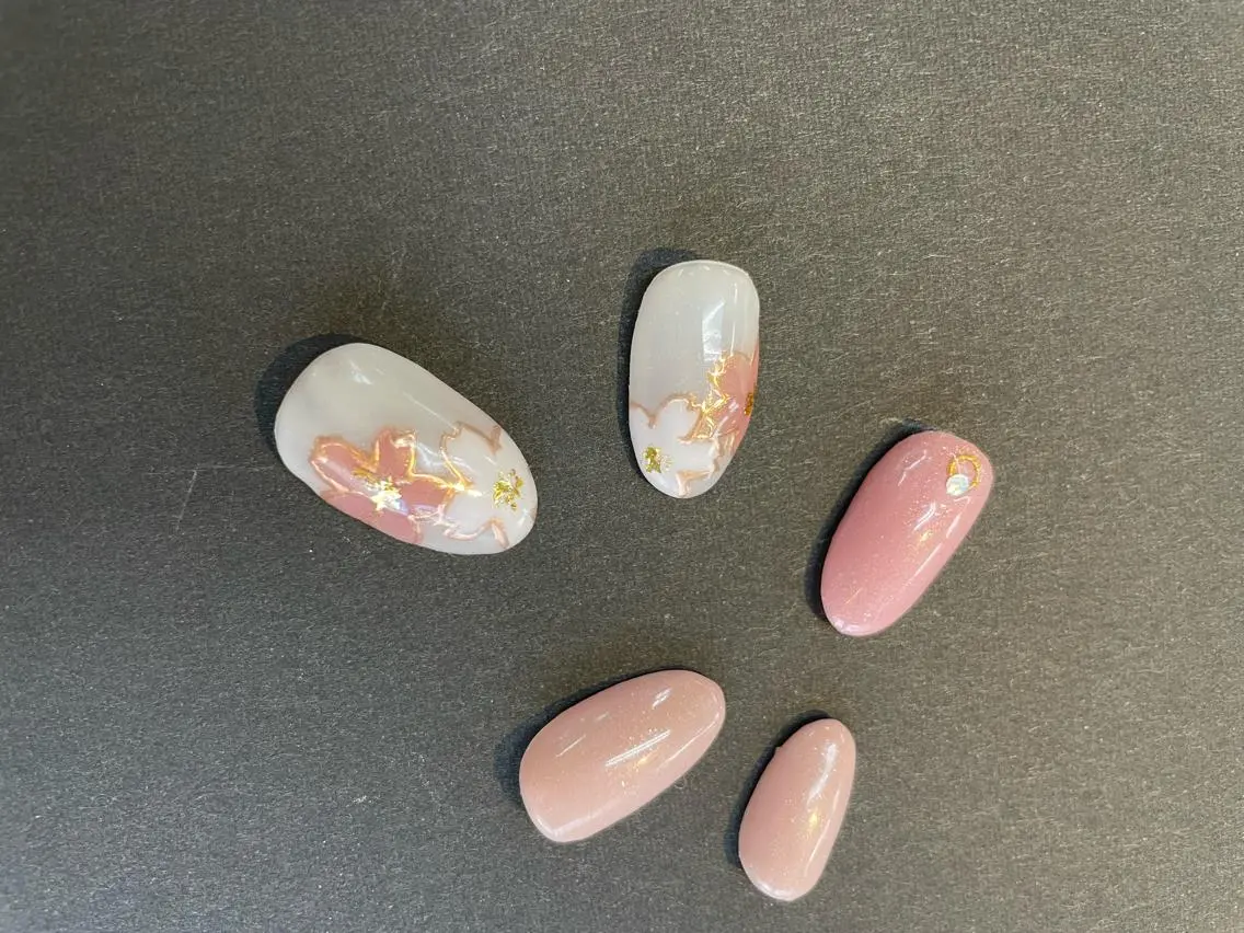 ネイル ピンク ハンドネイル ハンドケア FASTNAIL PLUS 新宿店のネイルデザイン