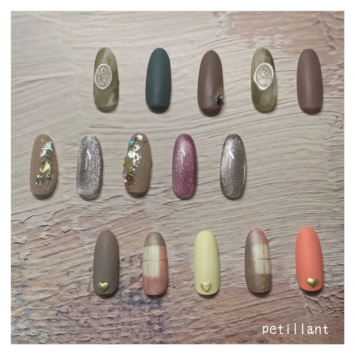 ネイル マットネイル nail salon petillantのネイルデザイン